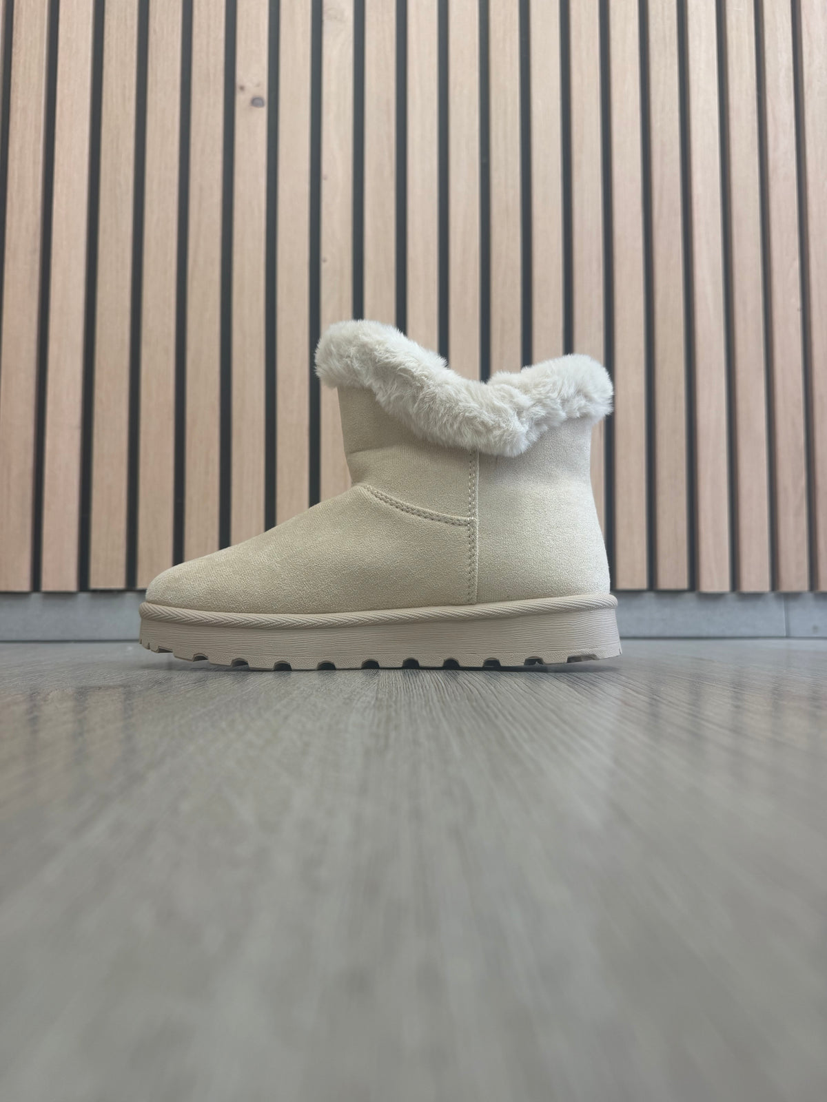 Teddy - Beige enkellaarsjes 🐻