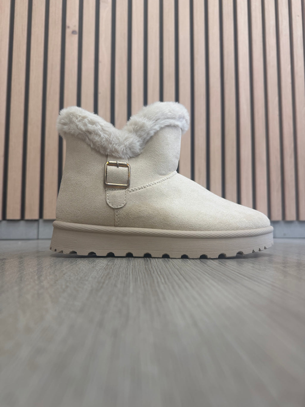 Teddy - Beige enkellaarsjes 🐻