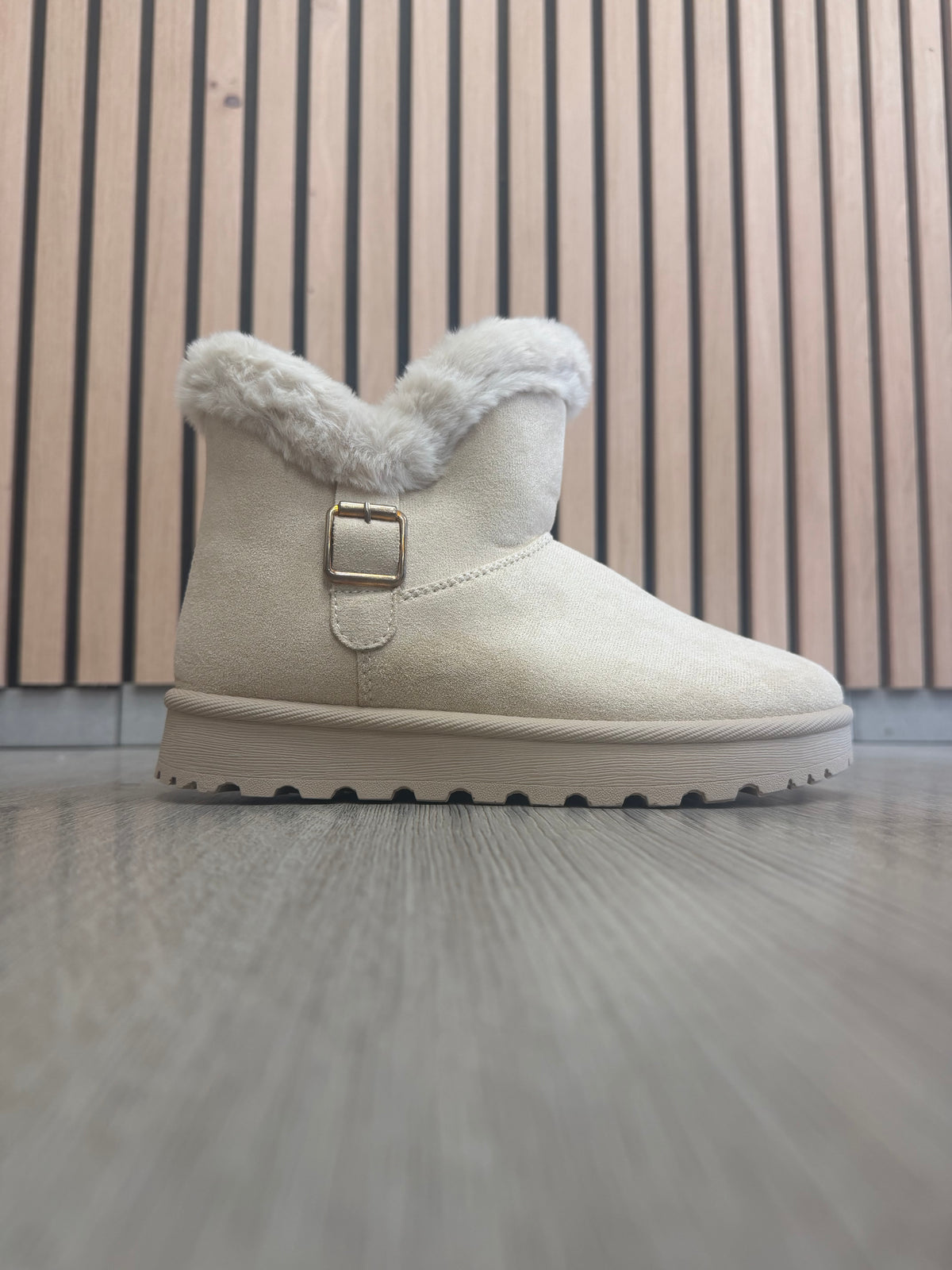 Teddy - Beige enkellaarsjes 🐻