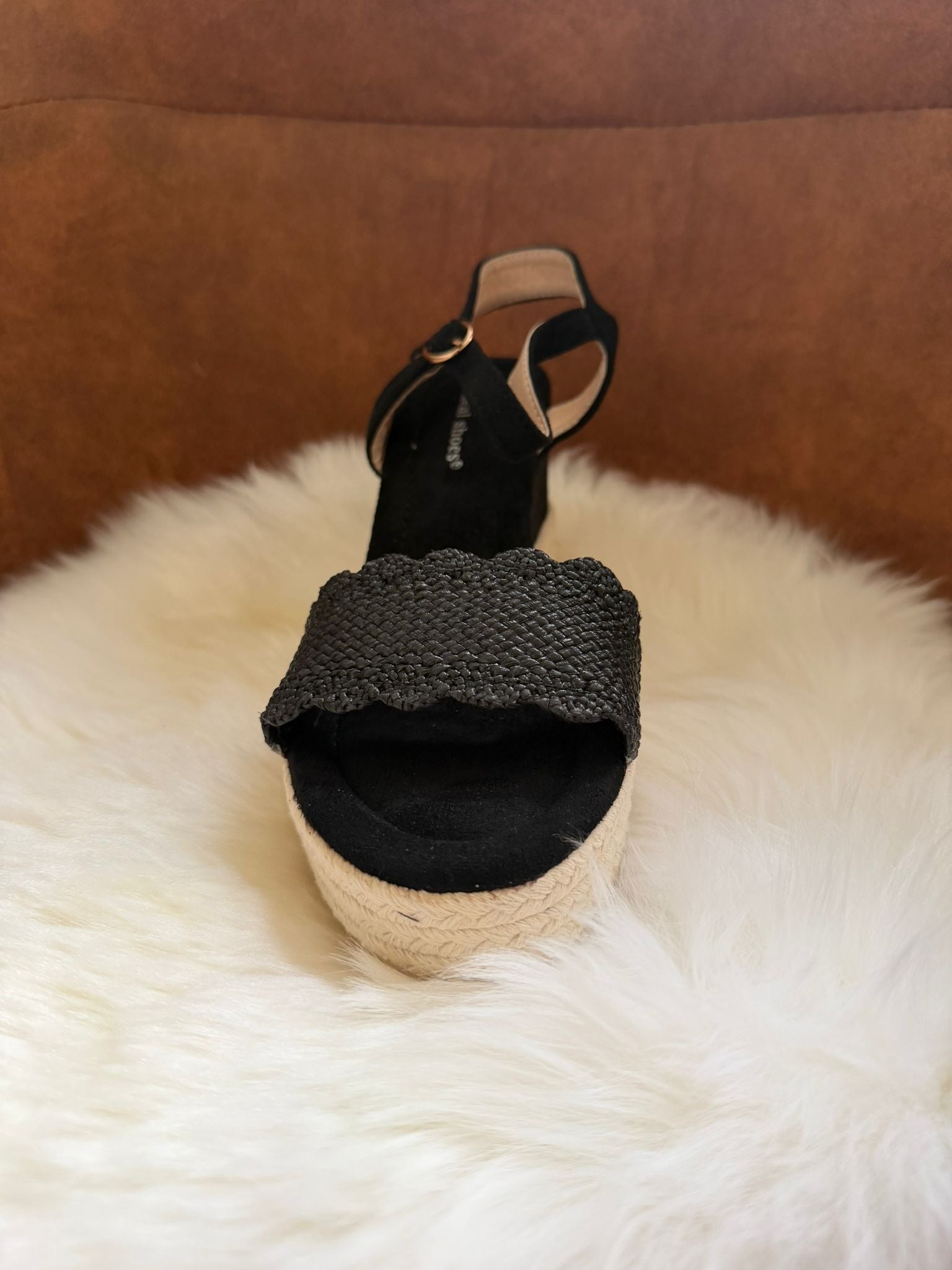 Sleehak met anti slip stof zwart