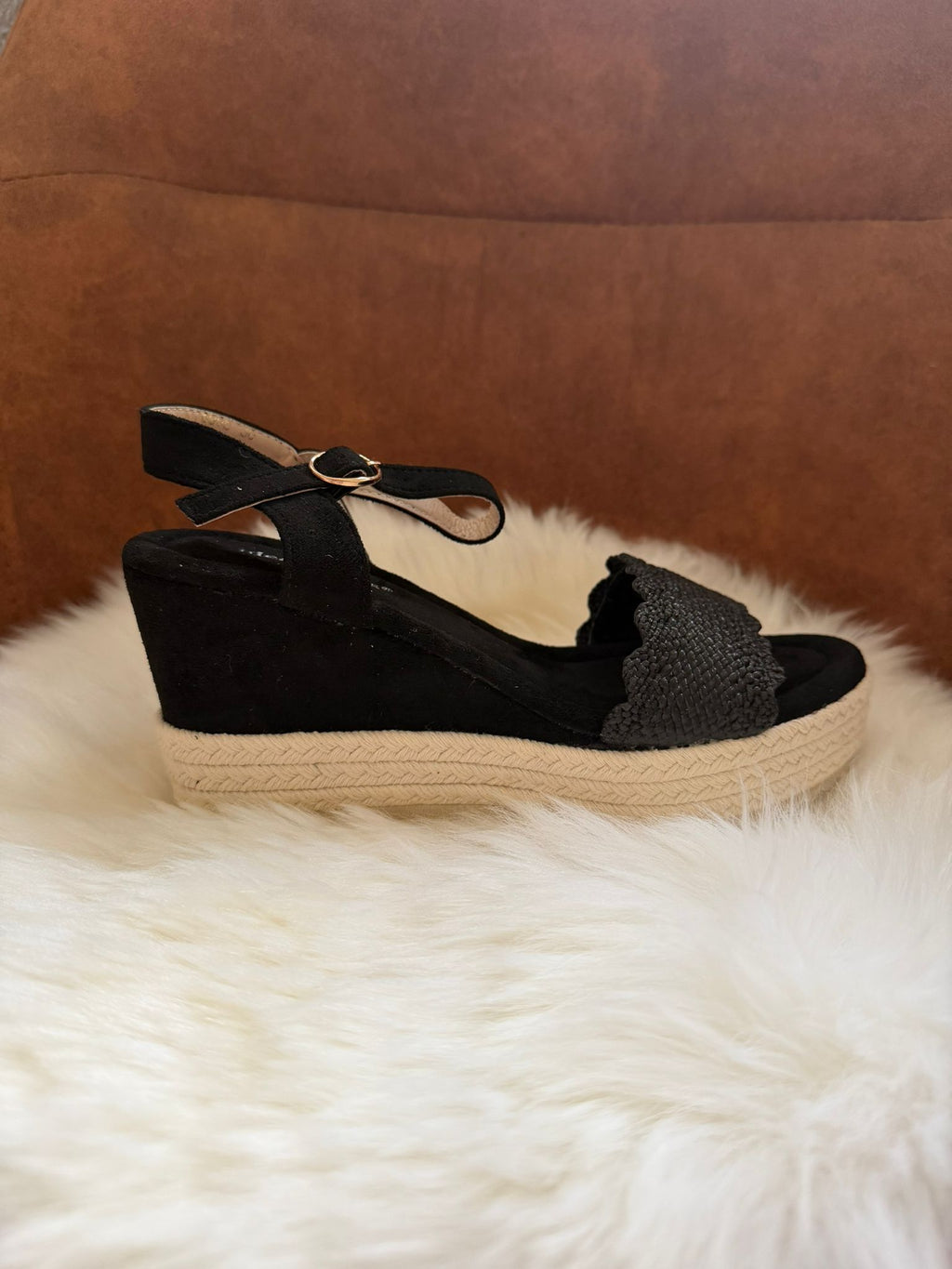 Sleehak met anti slip stof zwart
