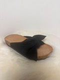 Telma - zwarte slipper met grote strik
