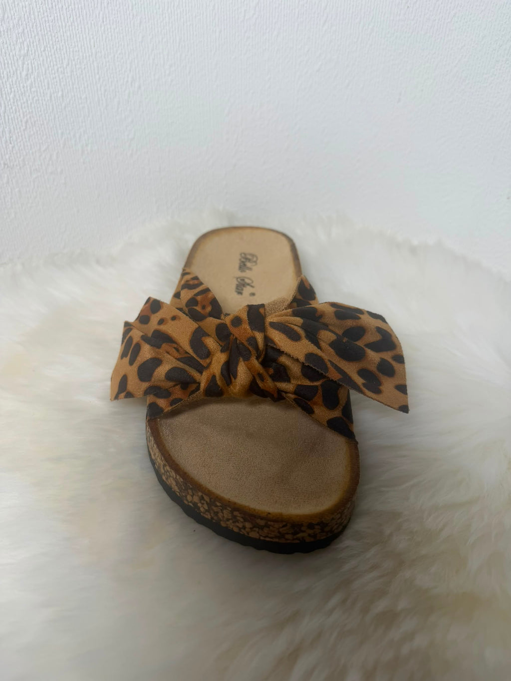 Letti - slipper met tijgerprint strik